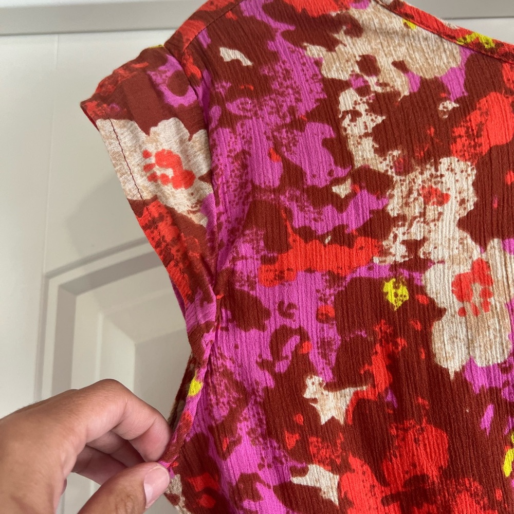 NWT Eddie Bauer Women's Floral Dress Sz 4 - Picture 8 of 14